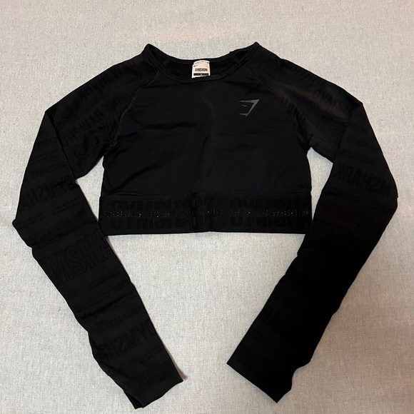 Gym Shark long sleeve shirt | Black | - Picture 3 of 6